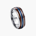 Anillo Aura Cósmica de Acero de Tungsteno