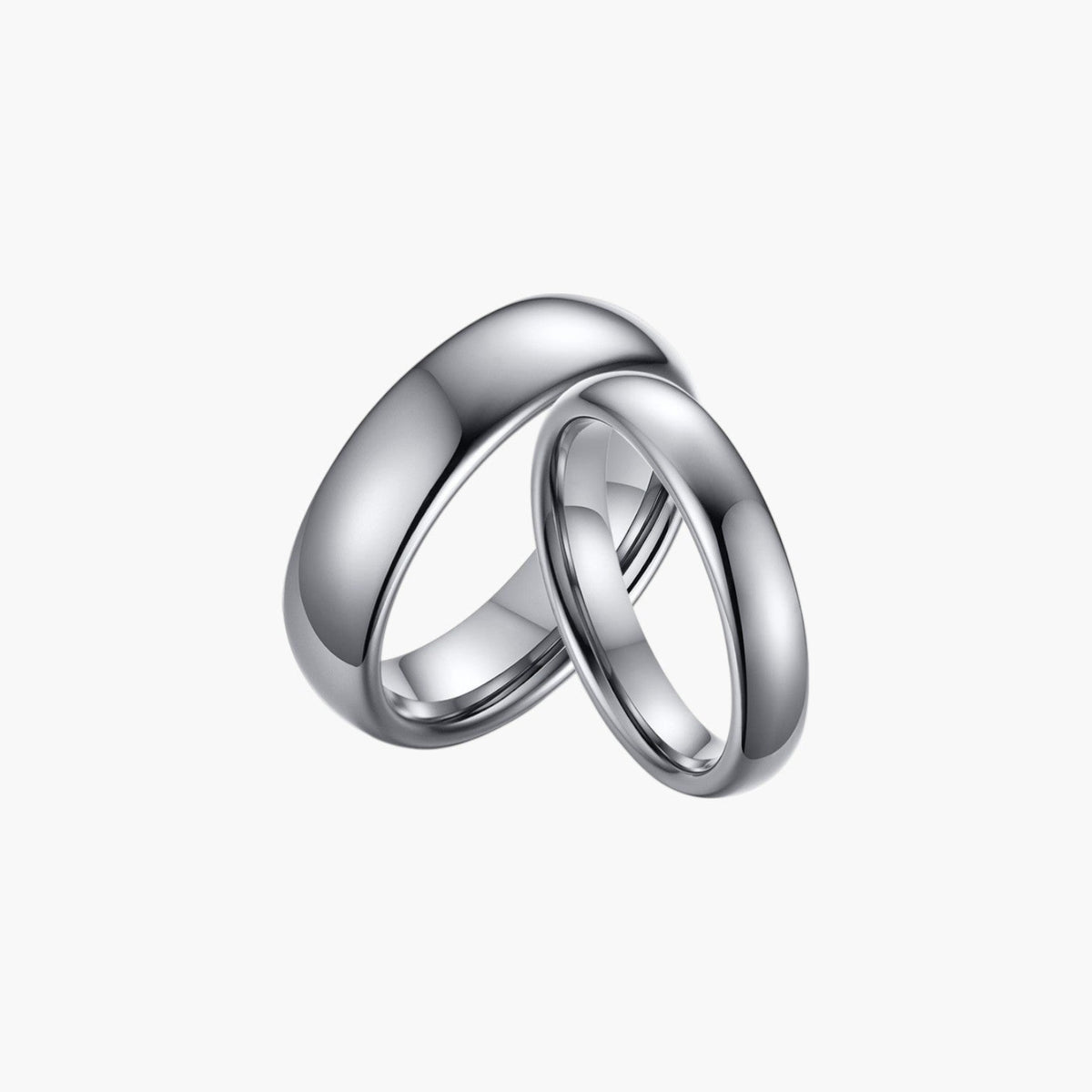 Anillo de pareja de acero de tungsteno