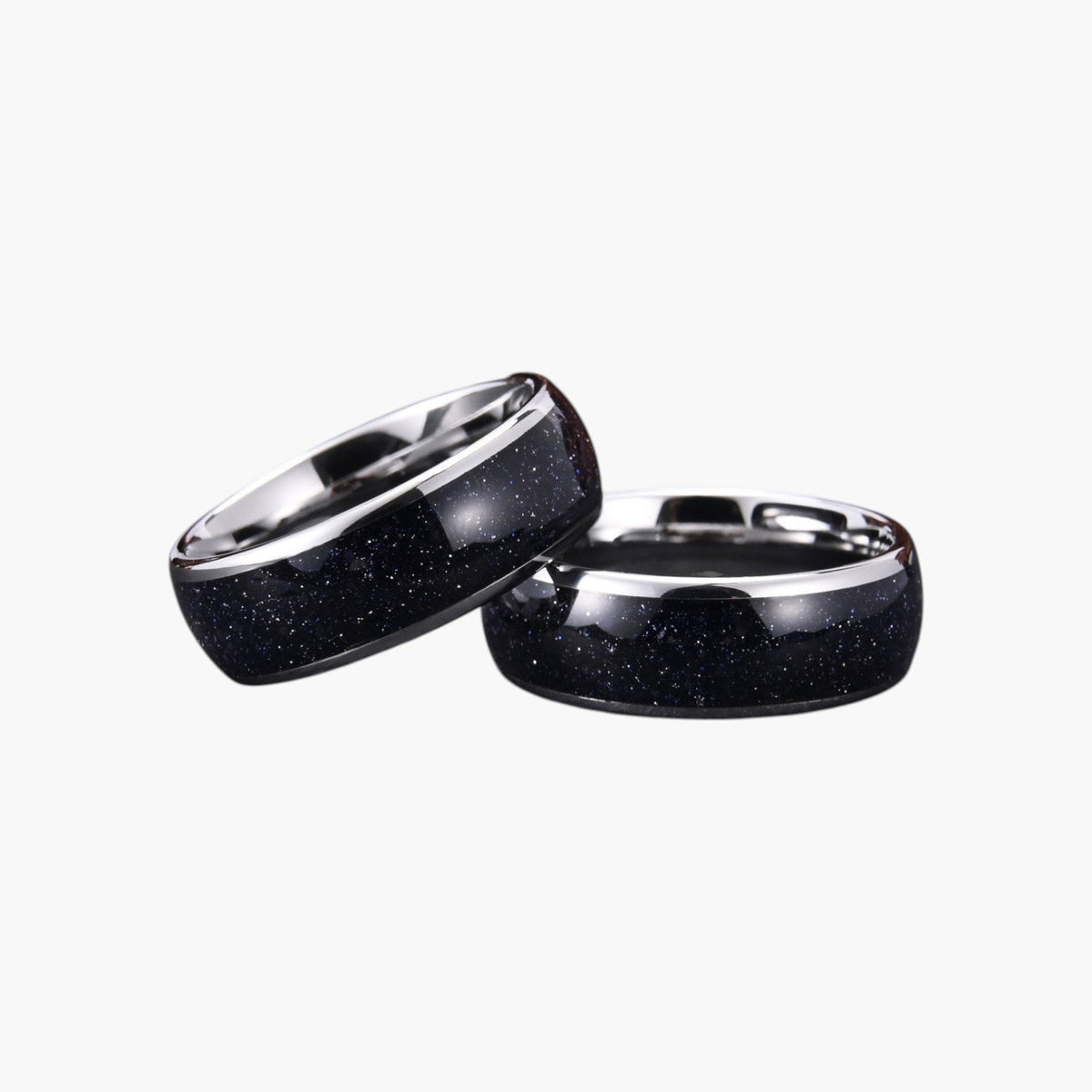 Anillo Cielo Estrellado de Acero de Tungsteno
