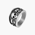 Anel Skull em Aço Inoxidável 316L