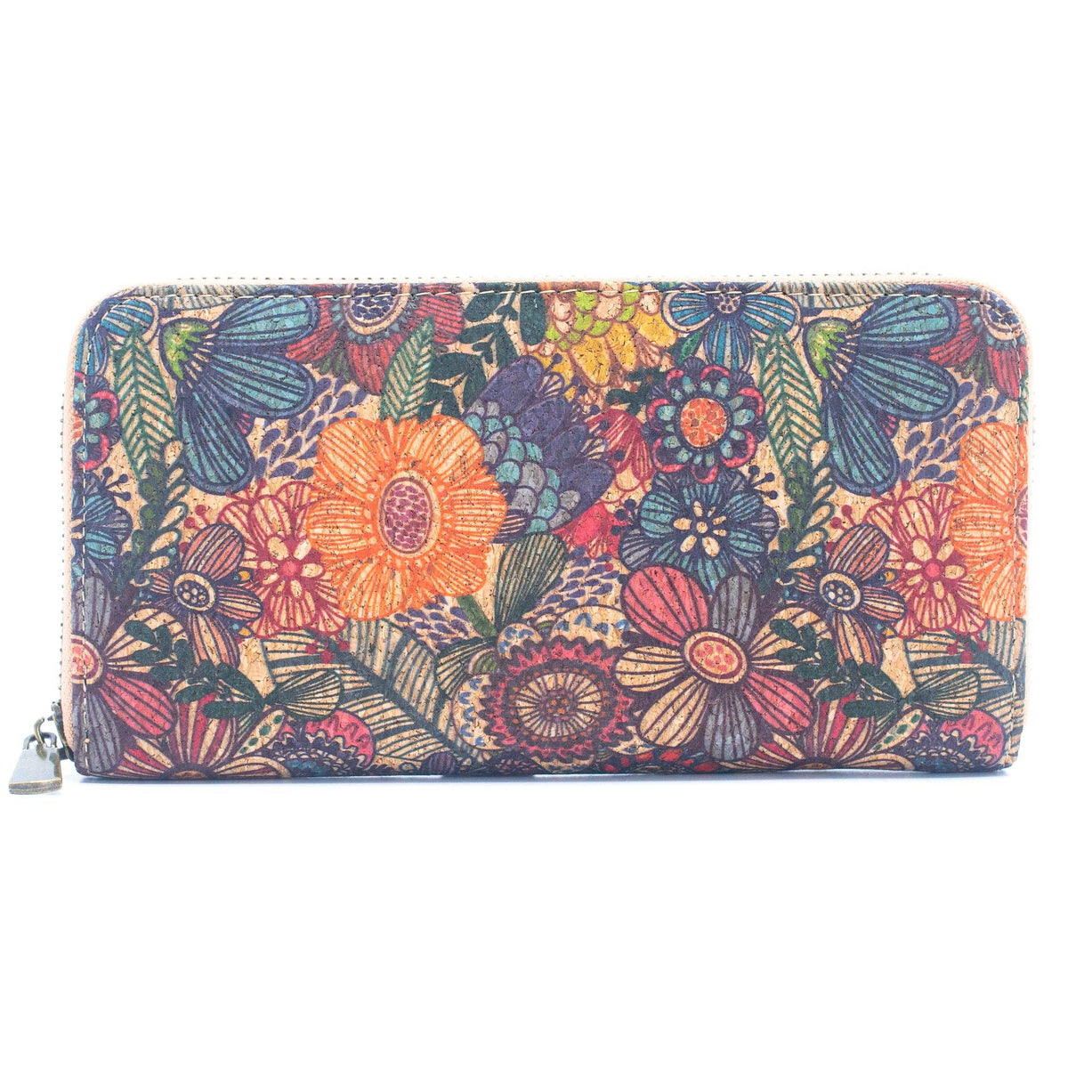 Various patterns natural cork women zipper card wallet- Vegan Cork Wallet BAG-2219