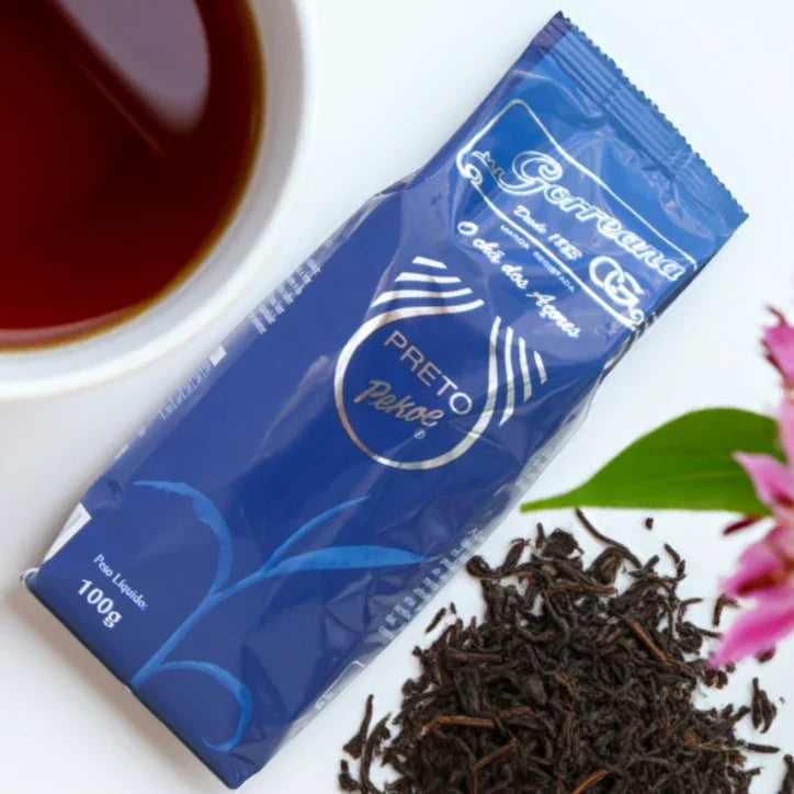 100g Té Negro Orgánico Premium, Azores Gorreana Pekoe de Hoja Suelta - Rico y Aromático