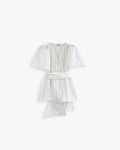 Blusa | Honey "stripes" cinturón y manga extra grande Adulto