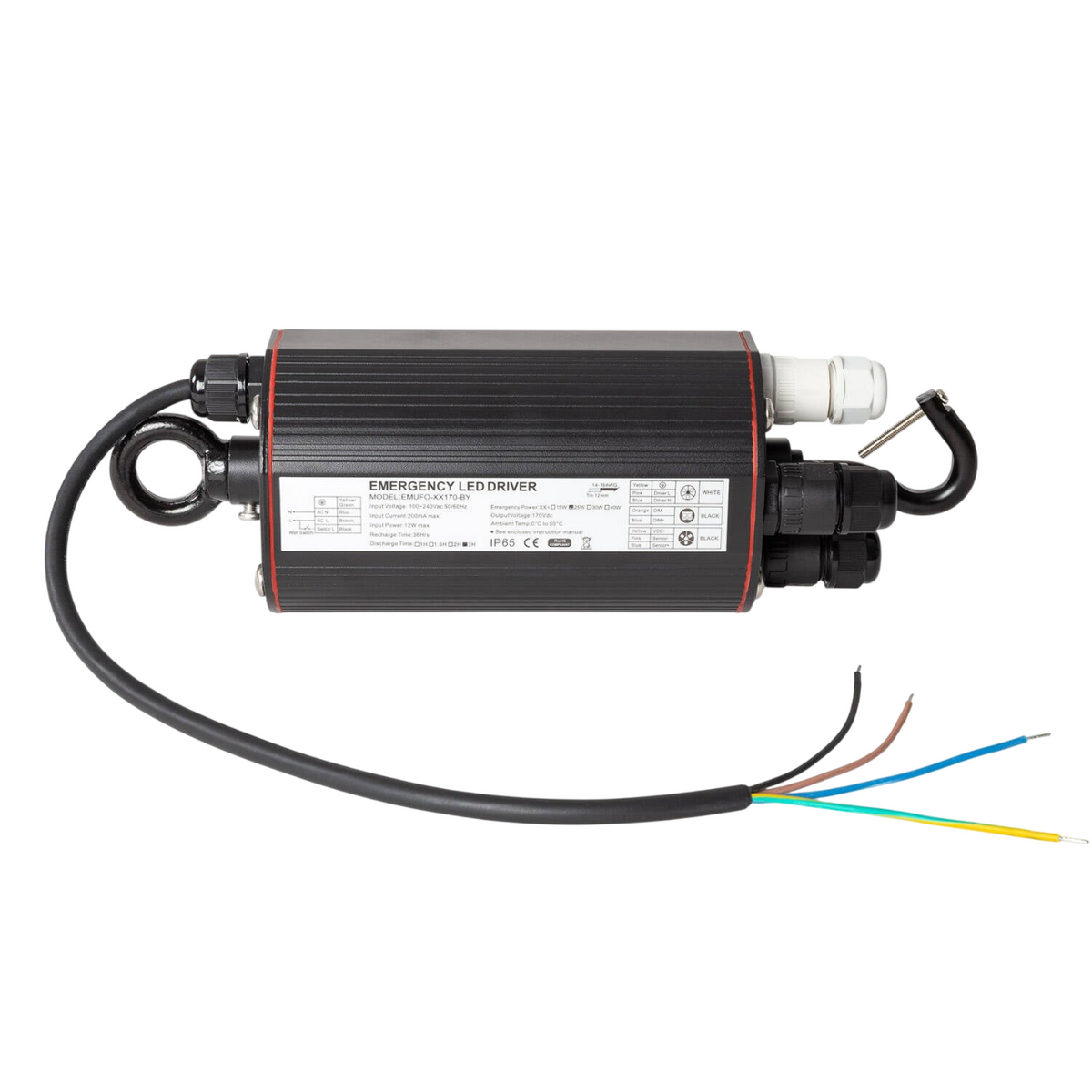 Kit de emergência para luminárias UFO High Bay dimerizáveis de 1 a 10 V