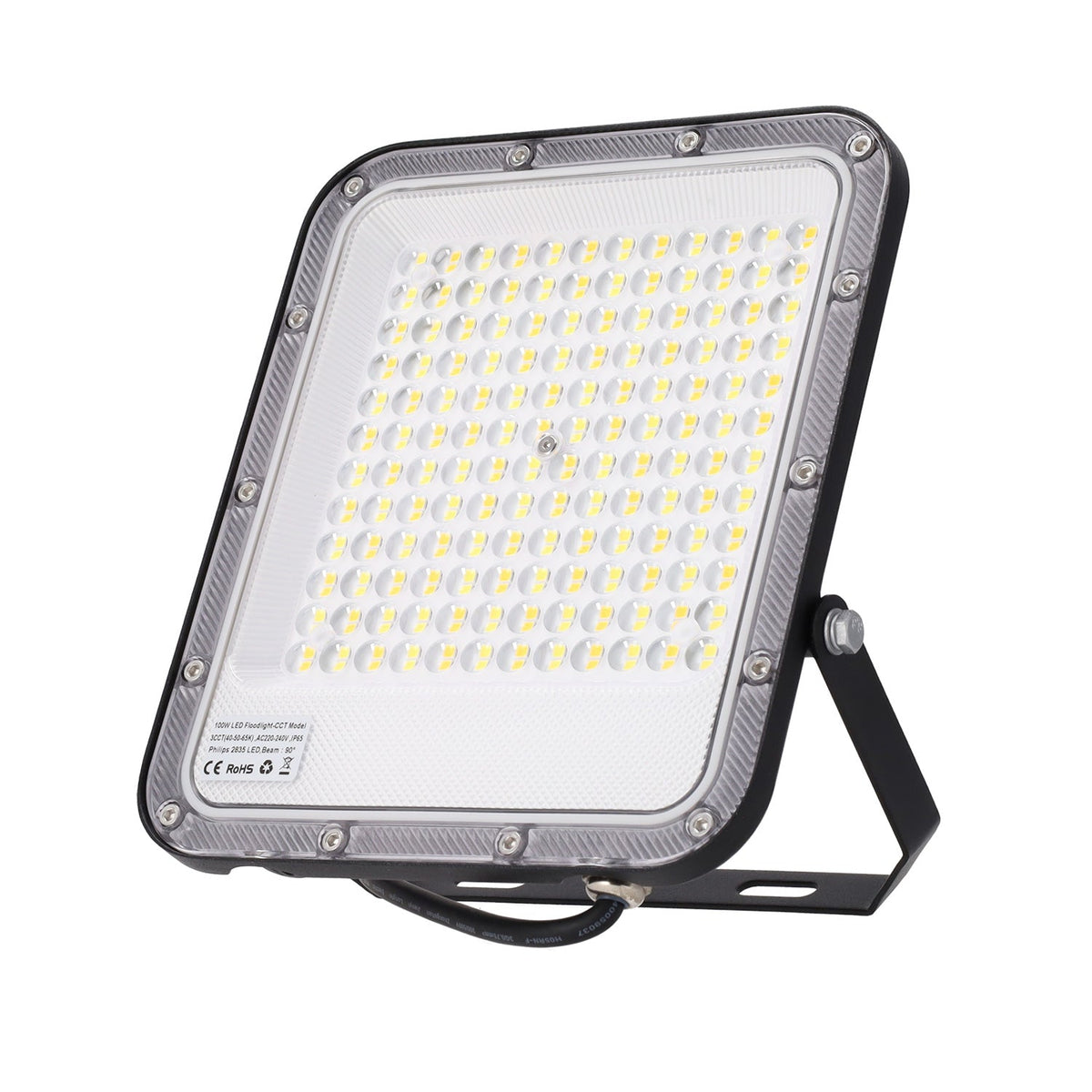 Refletor LED 100W 110Lm/W 90º 220-240VAC IP65 CCT (Tom de Luz Regulável) 4000/5000/6500ºK