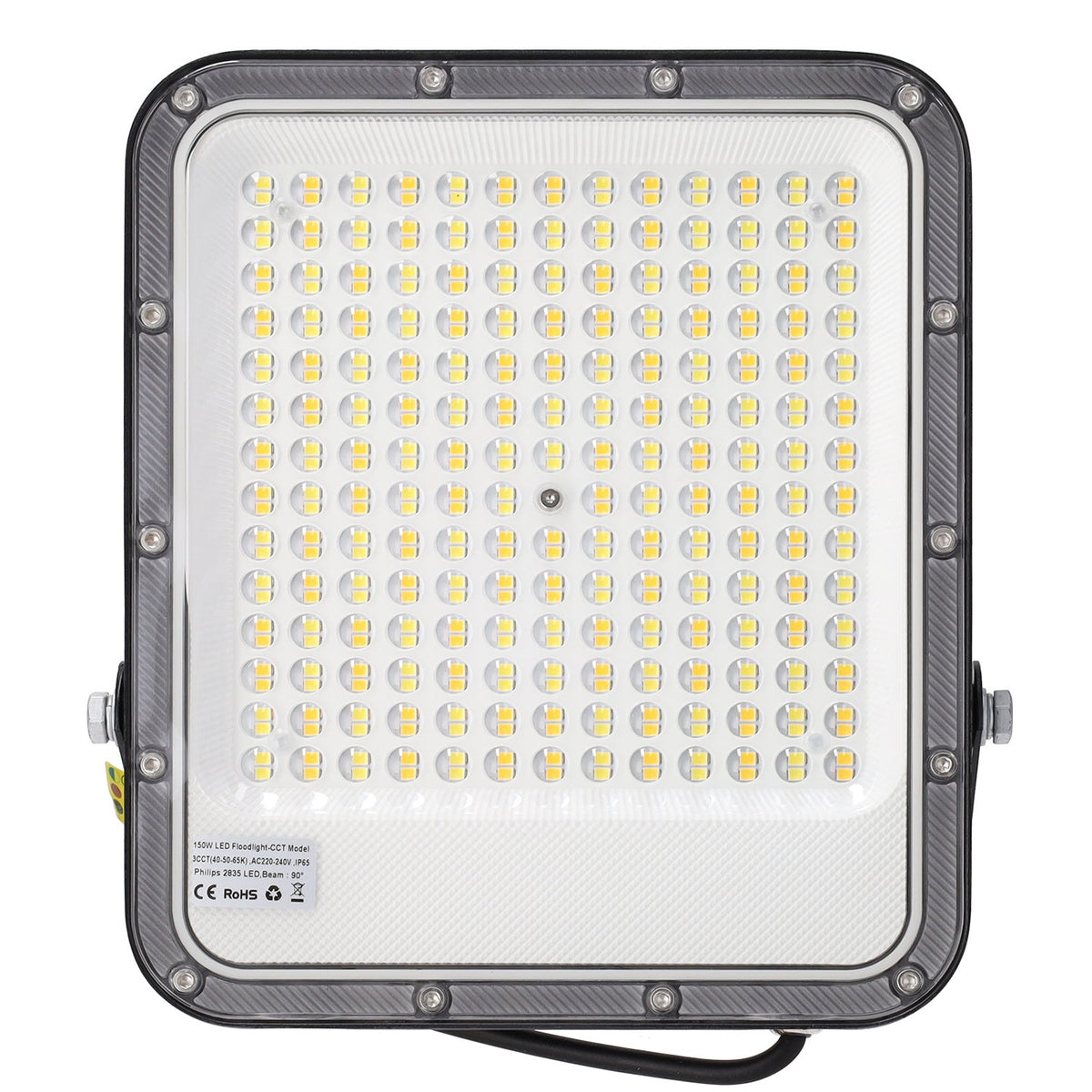 Projetor LED Spot 150W 110Lm/W 90º 220-240VAC IP65 CCT (Tom de Luz Regulável) 4000/5000/6500ºK