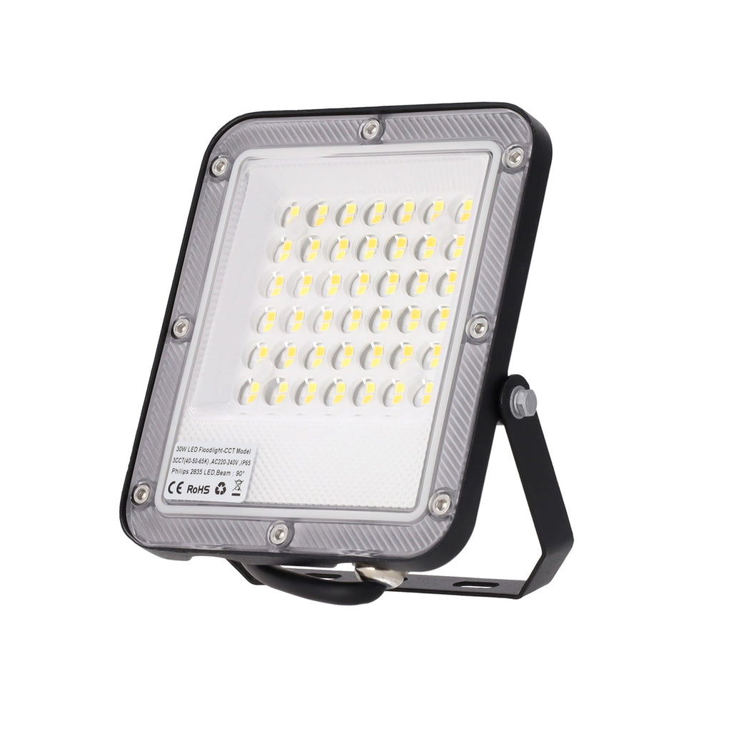 Projetor LED Spot 30W 110Lm/W 90º 220-240VAC IP65 CCT (Tom de Luz Regulável) 4000/5000/6500ºK