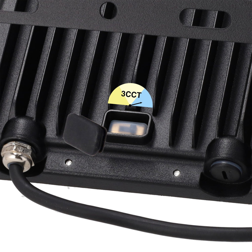 Refletor LED 50W 110Lm/W 90º 220-240VAC IP65 CCT (Tom de Luz Regulável) 4000/5000/6500ºK
