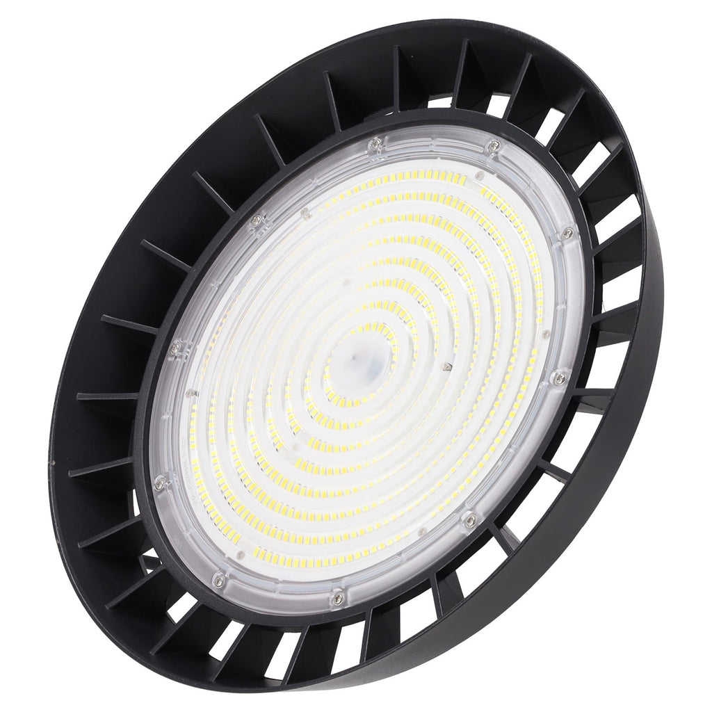 Luminária LED High Bay 200W (120W-160W-200W) 180lm/W Dimerizável, Driver Lifud 1-10V, Chip Philips, Temperatura de Cor de 90º