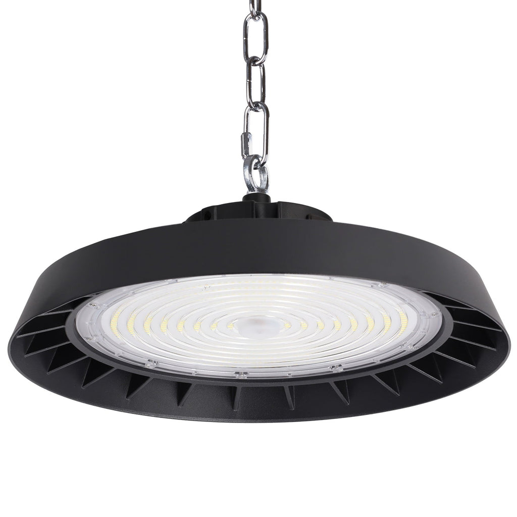 Luminária LED High Bay 200W (120W-160W-200W) 180lm/W Dimerizável, Driver Lifud 1-10V, Chip Philips, Temperatura de Cor de 90º