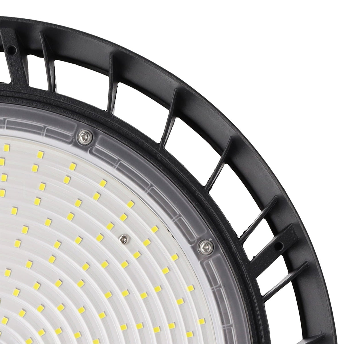 Luminária LED High Bay 200W (120W-160W-200W) 180lm/W Dimerizável, Driver Lifud 1-10V, Chip Philips, Temperatura de Cor de 90º