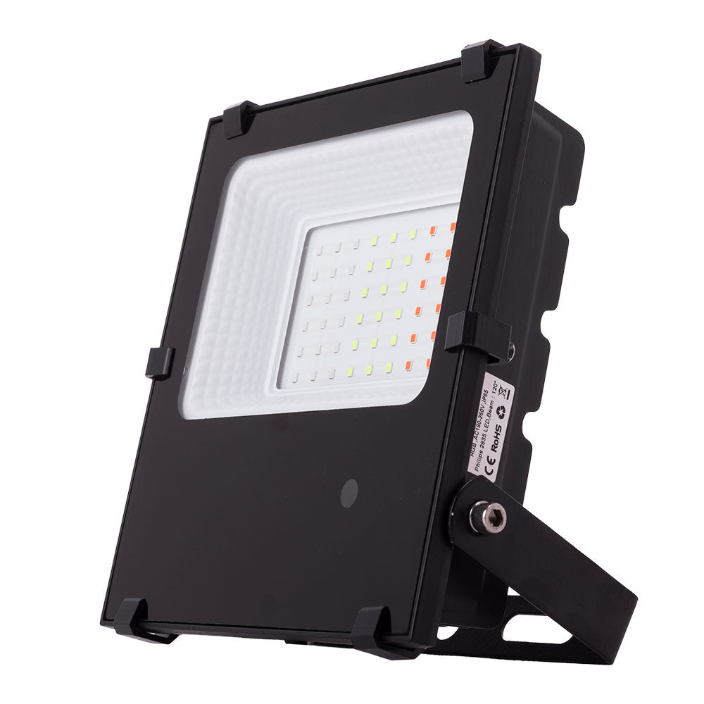 Projetor LED Refletor 30W IP65 RGB Controle Remoto 40.000H [1916-NS-HVFL30W-F-RGB]