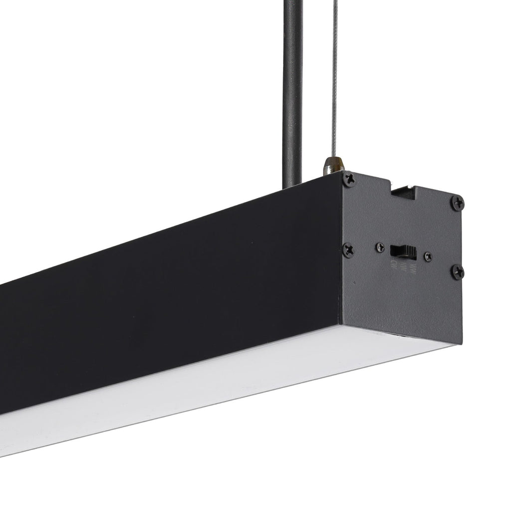 Philips 2835 150 cm CCT LED-Linearleuchte (Lichtfarbe einstellbar) 50W 7500Lm IP40, schwarz