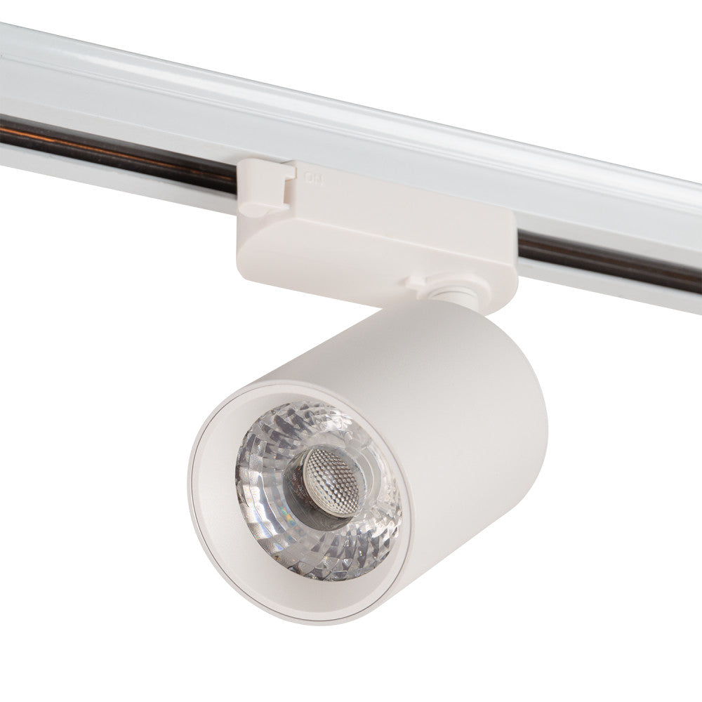 Foco Monofásico de Carril 10W COB Ajustable Flicker Free Blanco 4000ºK [1916-TL-10W-MW]