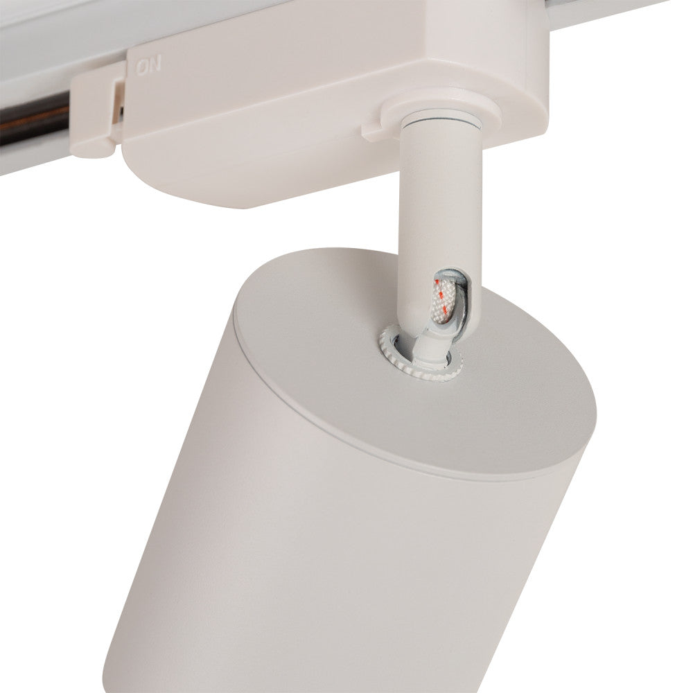Foco Monofásico de Carril 10W COB Ajustable Flicker Free Blanco 4000ºK [1916-TL-10W-MW]