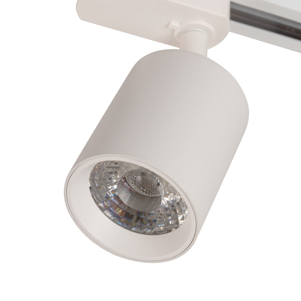 Foco Monofásico de Carril 10W COB Ajustable Flicker Free Blanco 4000ºK [1916-TL-10W-MW]