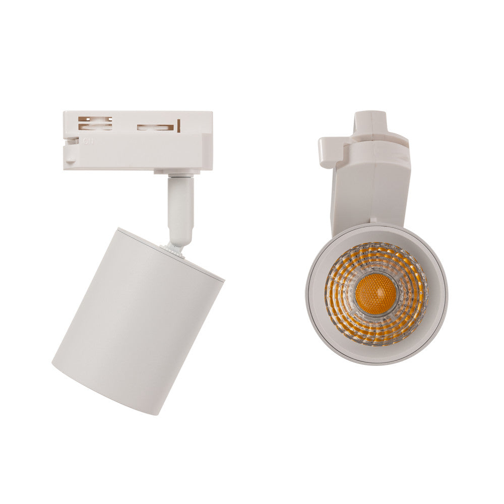 Foco Monofásico de Carril 10W COB Ajustable Flicker Free Blanco 4000ºK [1916-TL-10W-MW]