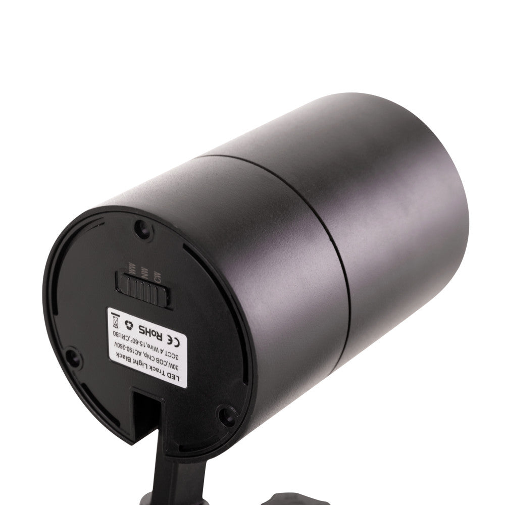 LED-Stromschienenstrahler, Multiwinkel, 30W, 2700Lm, CRI90, 3CCT, 3-Phasen, 40.000H [1916-TRL30W]