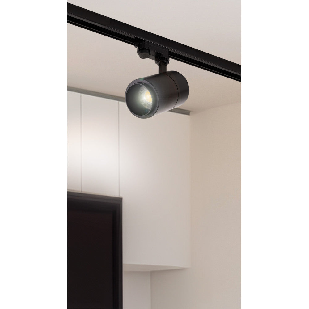LED-Stromschienenstrahler, Multiwinkel, 30W, 2700Lm, CRI90, 3CCT, 3-Phasen, 40.000H [1916-TRL30W]