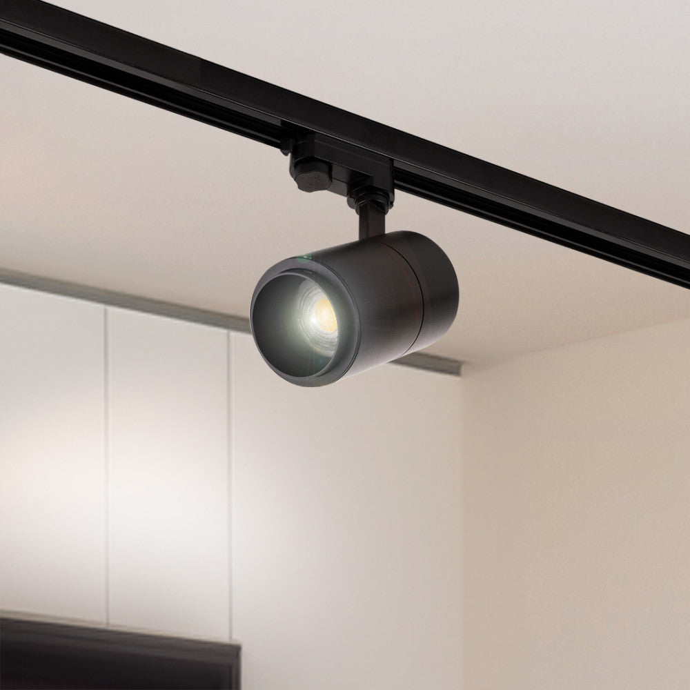 LED-Stromschienenstrahler, Multiwinkel, 30W, 2700Lm, CRI90, 3CCT, 3-Phasen, 40.000H [1916-TRL30W]