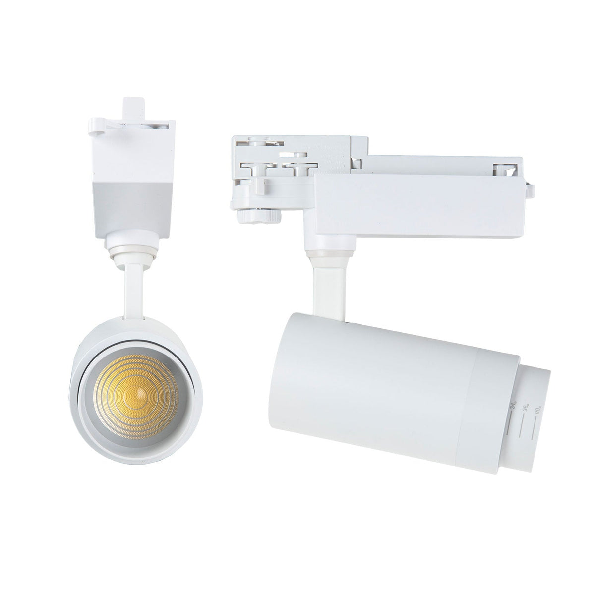 LED-Strahler mit Mehrfachwinkel 30W 2700Lm CRI38 3CCT 3-Phasen 40.000H [1916-TRL30W-W]