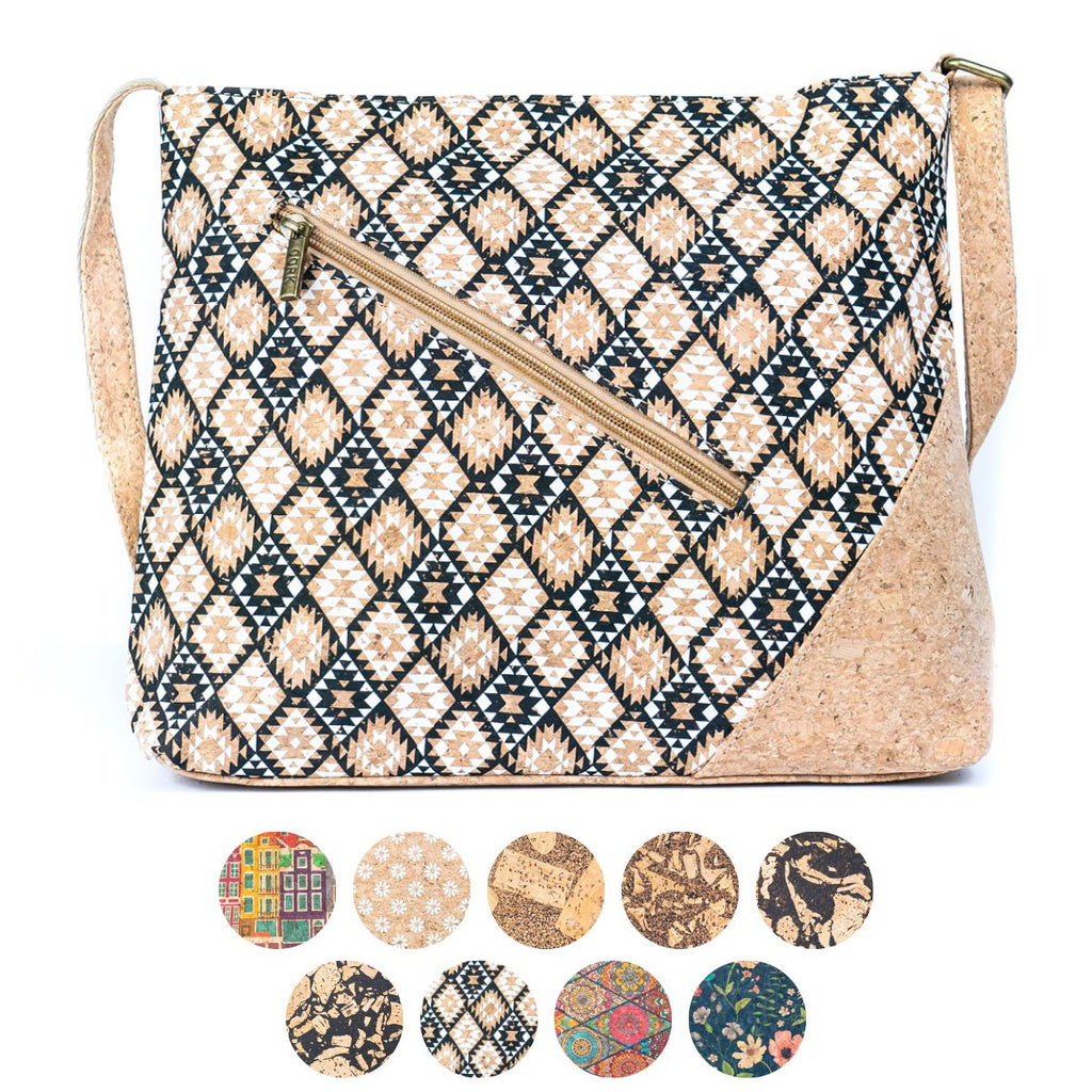 Bolso bandolera de corcho natural para mujer BAG-2339