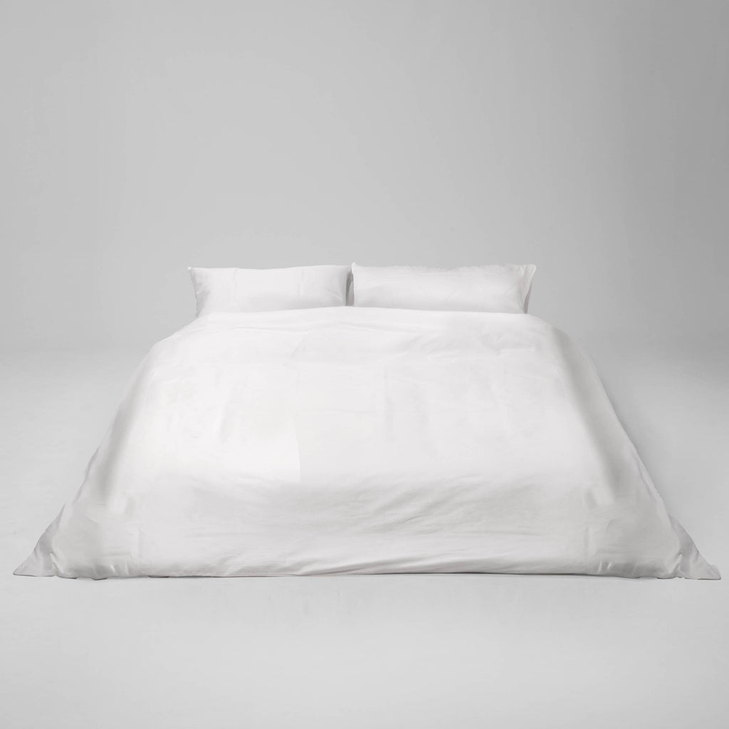 Bettbezug – Satin 300 Fäden (Weiß)