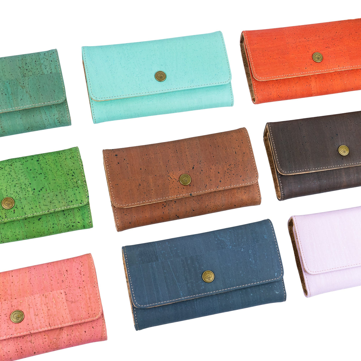 Cartera larga de mujer de corcho natural BAG-2351