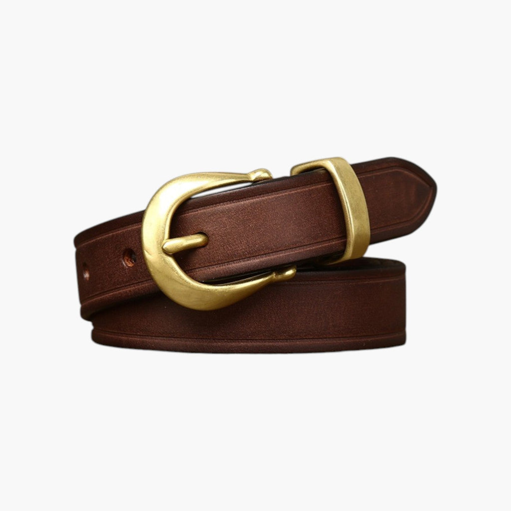 Retro-Gürtel aus echtem Leder für Damen
