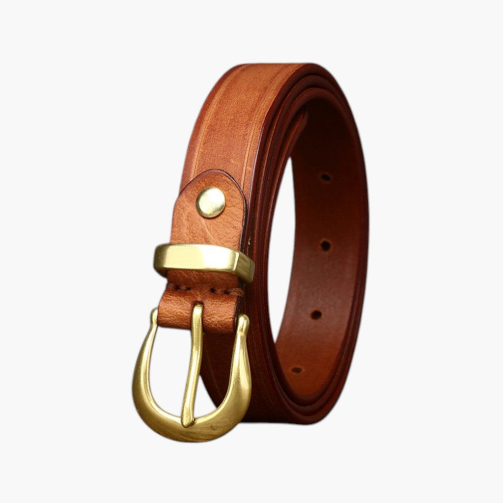 Retro-Gürtel aus echtem Leder für Damen