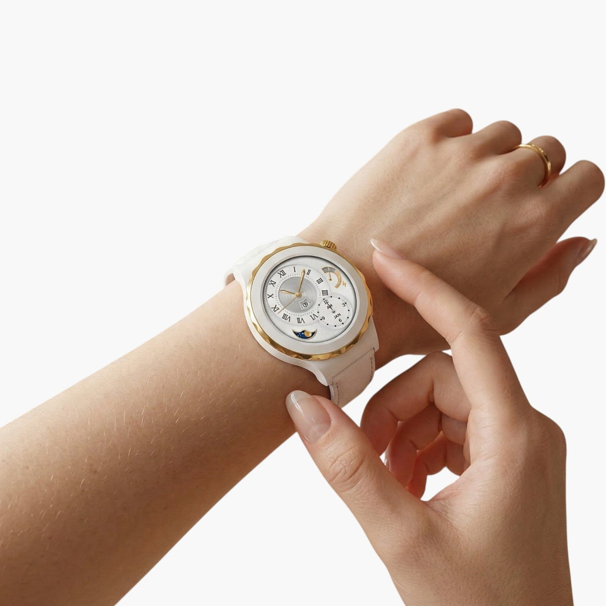 Smartwatch com Chamadas Bluetooth, Monitorização de Saúde e Assistente de Voz