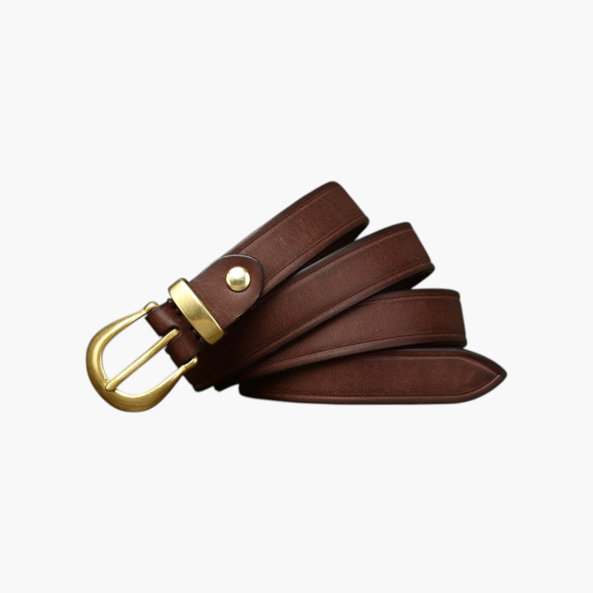 Retro-Gürtel aus echtem Leder für Damen
