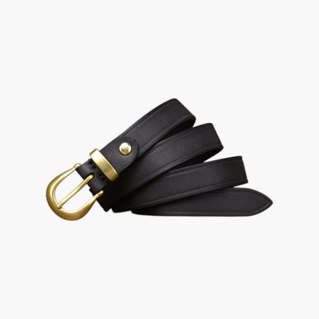 Retro-Gürtel aus echtem Leder für Damen