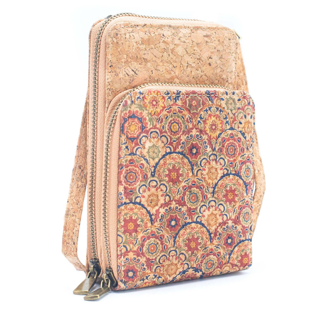 Natural Cork Women's Crossbody Phone Wallet BAGD-2240