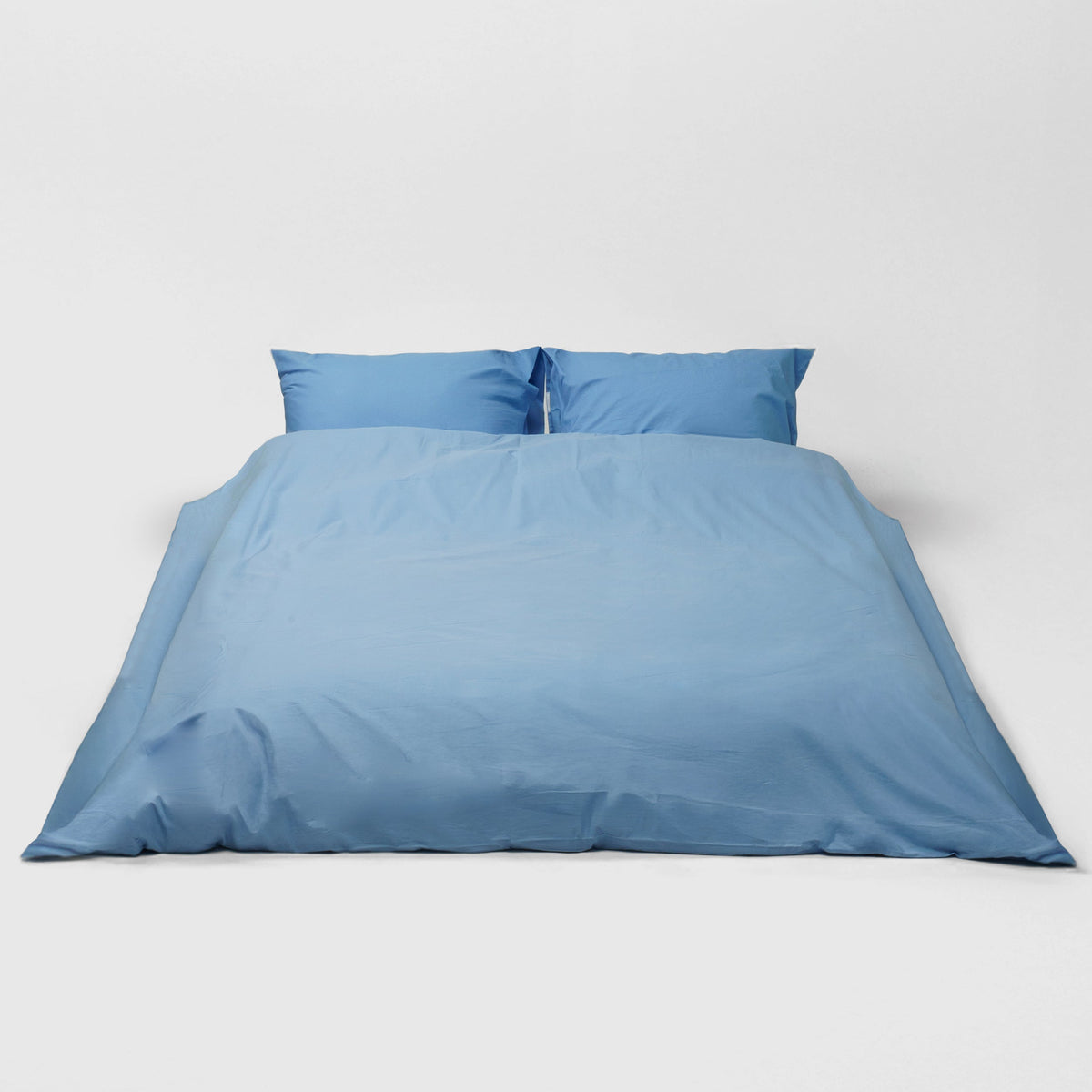 Fitted sheet - 200 threads percale (Blue)