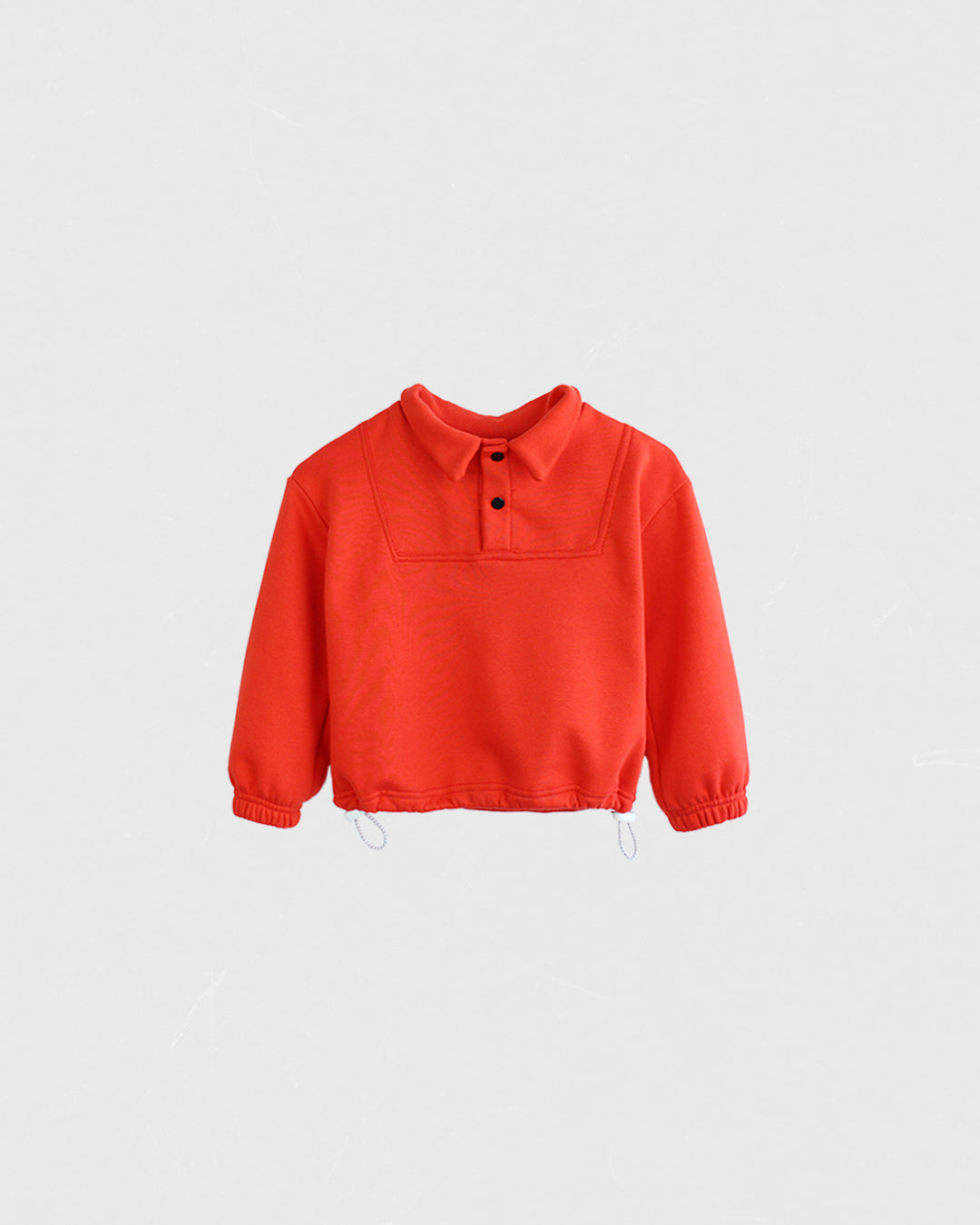 Conjunto | Cuello solapas rojo Sudadera + Pantalones