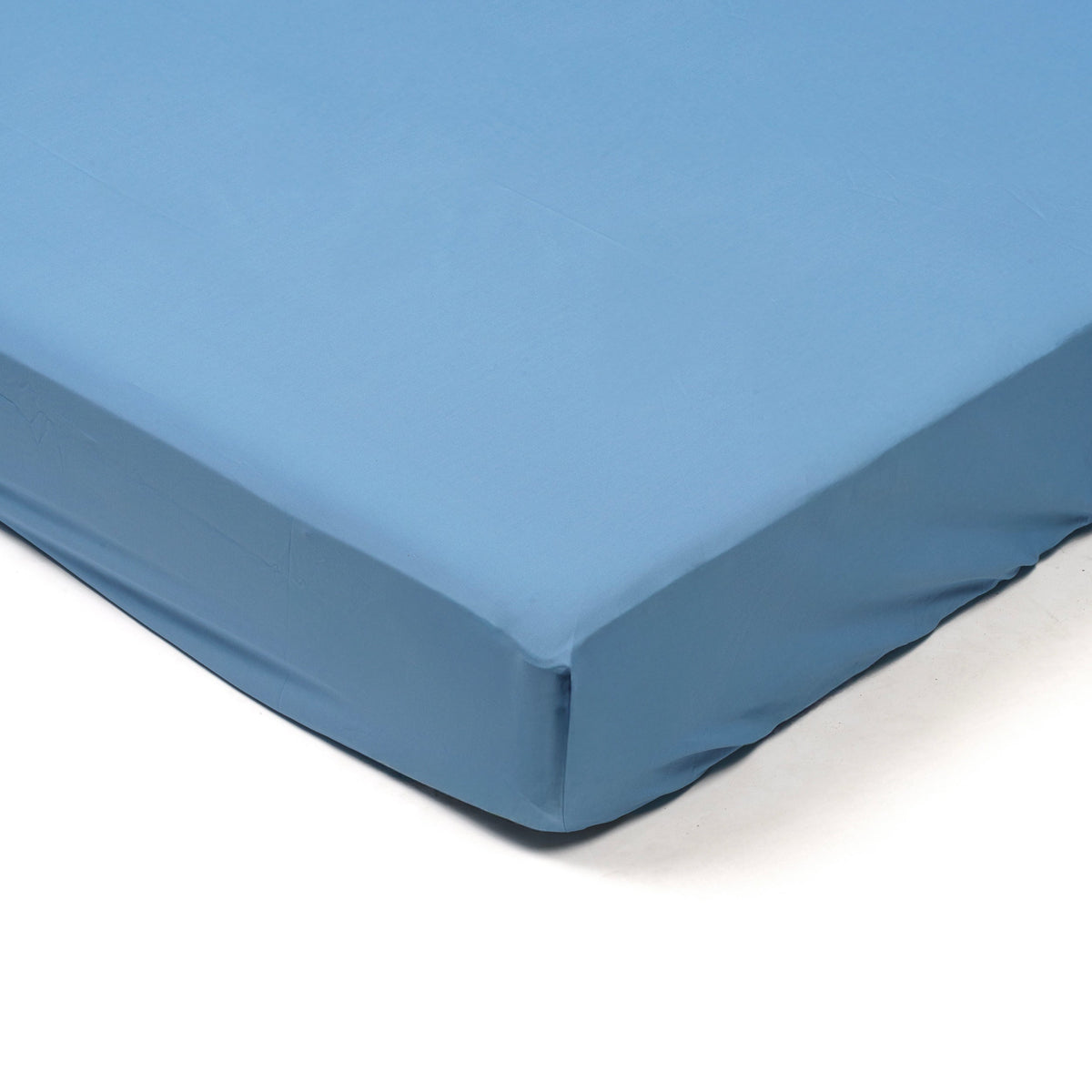 Fitted sheet - 200 threads percale (Blue)