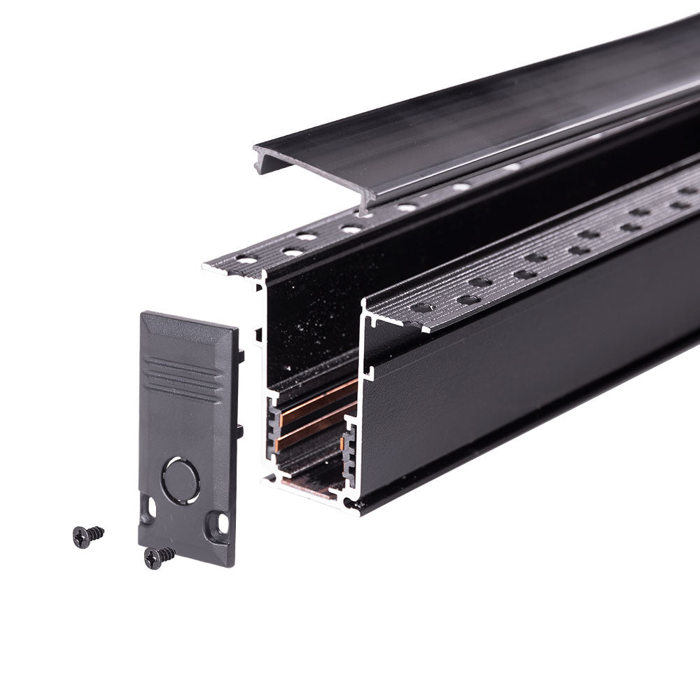 Trilha Magnético Recesso 20Mm Preto 2M