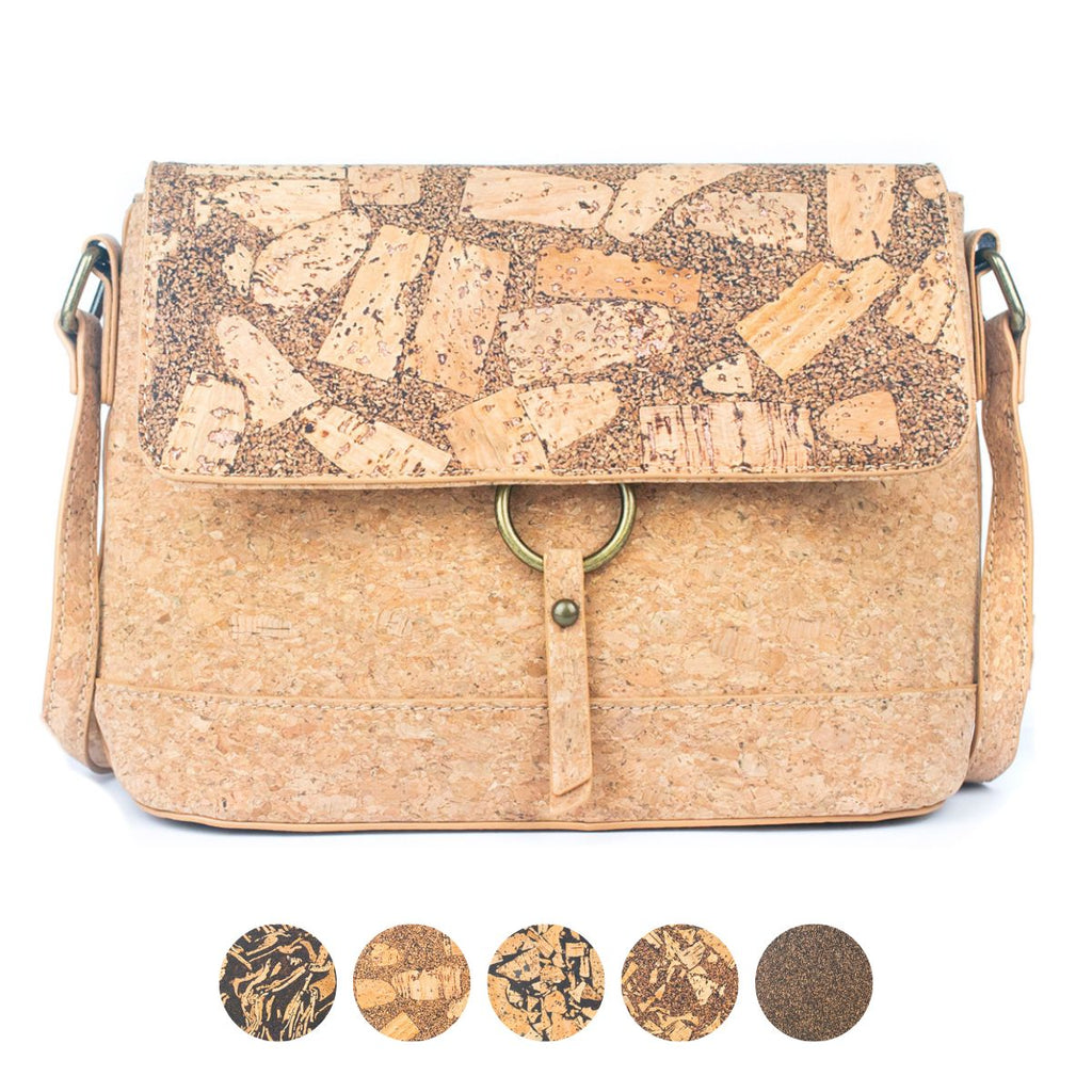 Cork and Coffee Bean Fusion Unisex Crossbody Bag BAG-2289