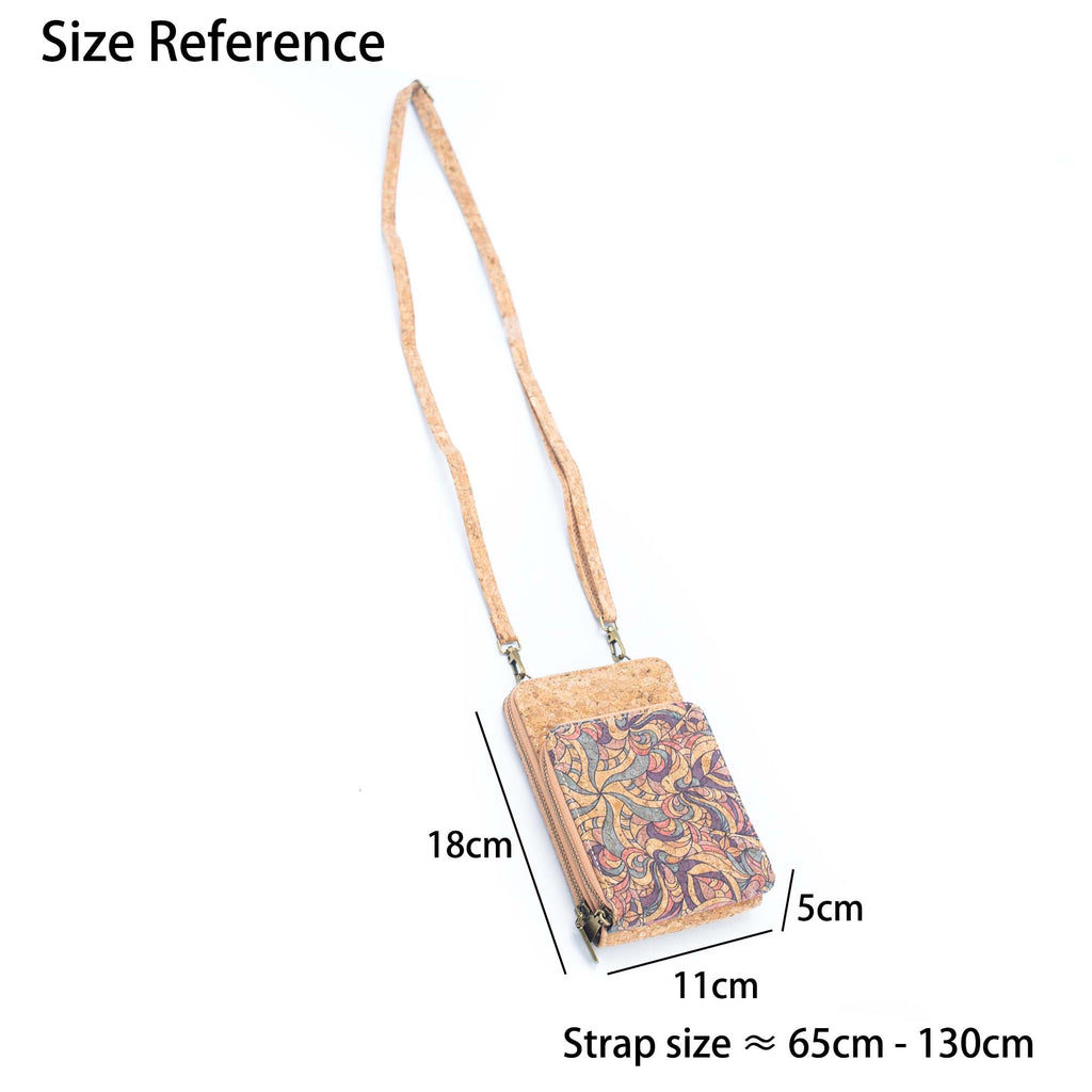 Natural Cork Women's Crossbody Phone Wallet BAGD-2240