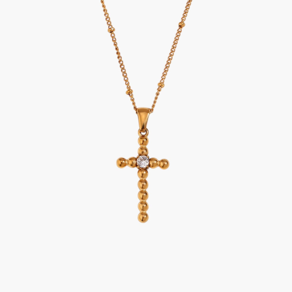 Halskette Kreuz aus Edelstahl 316L