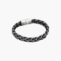 Armband aus Leder und Edelstahl 316L
