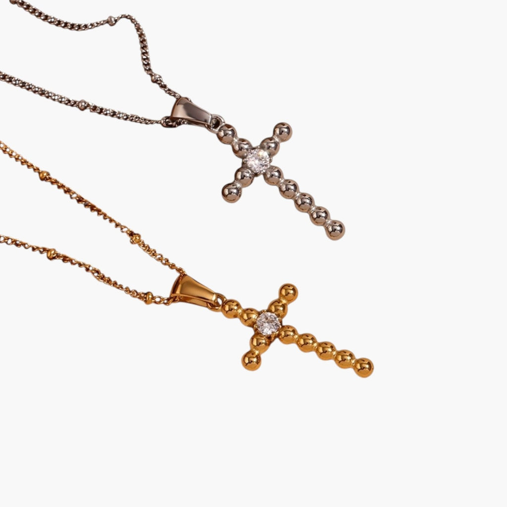 Halskette Kreuz aus Edelstahl 316L