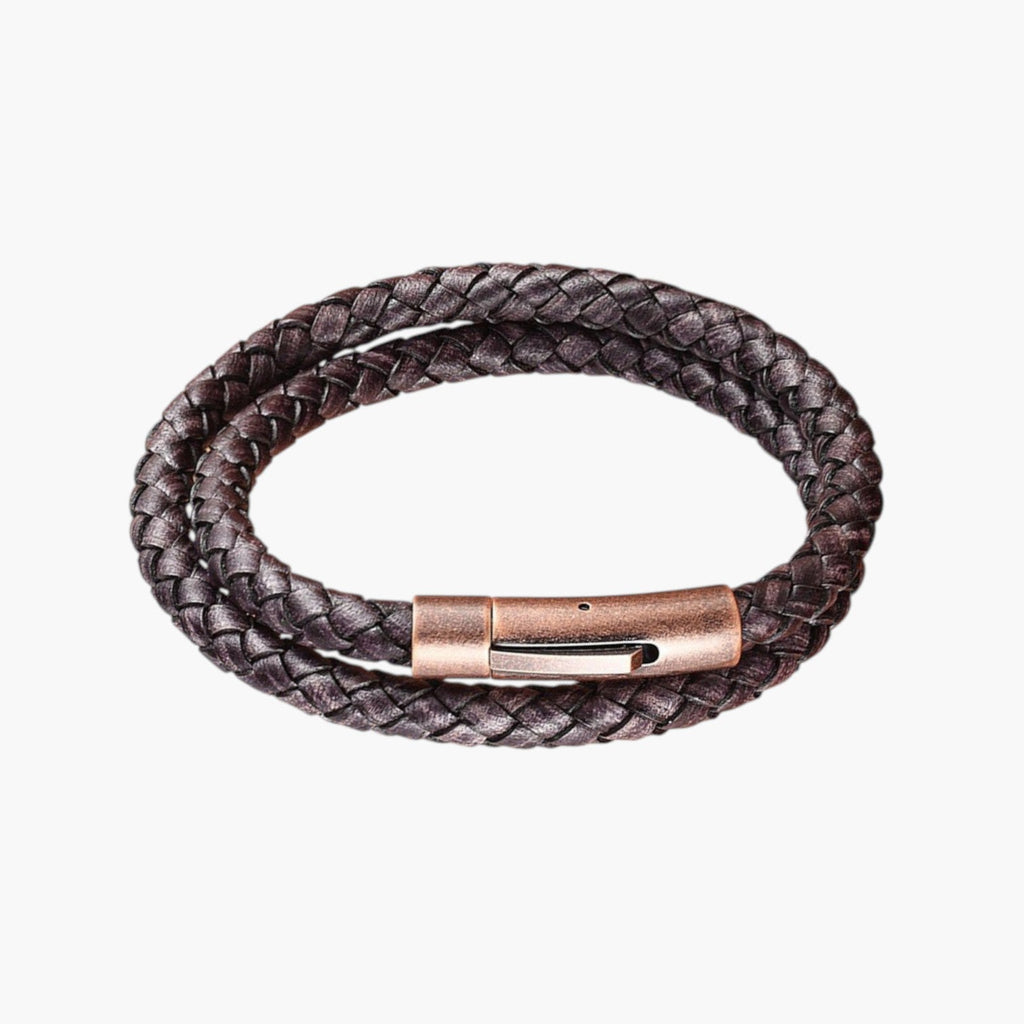 Lederarmband und Edelstahl