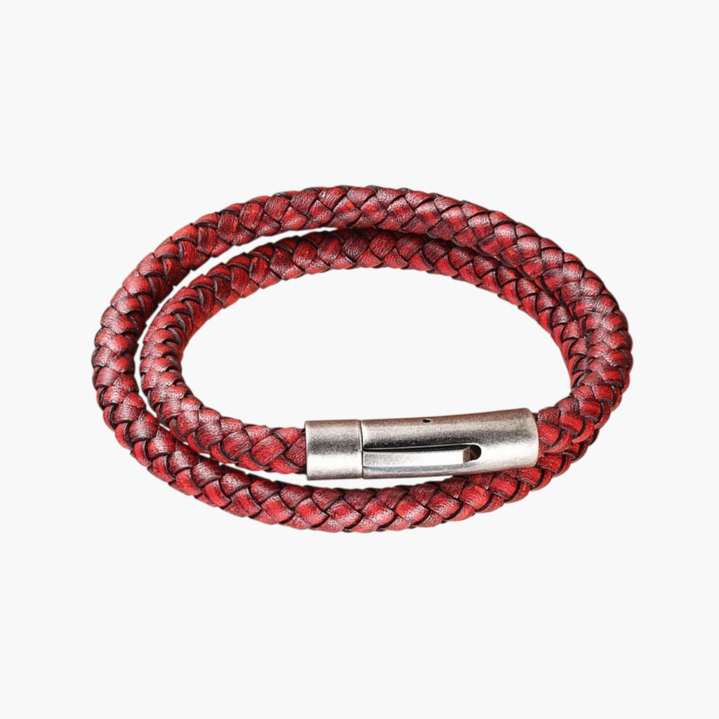 Lederarmband und Edelstahl