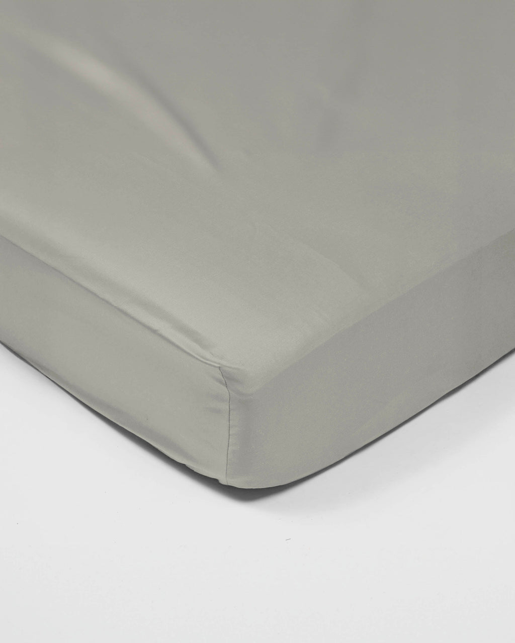Spannbettlaken - Satin, 300 Fäden (Grau)