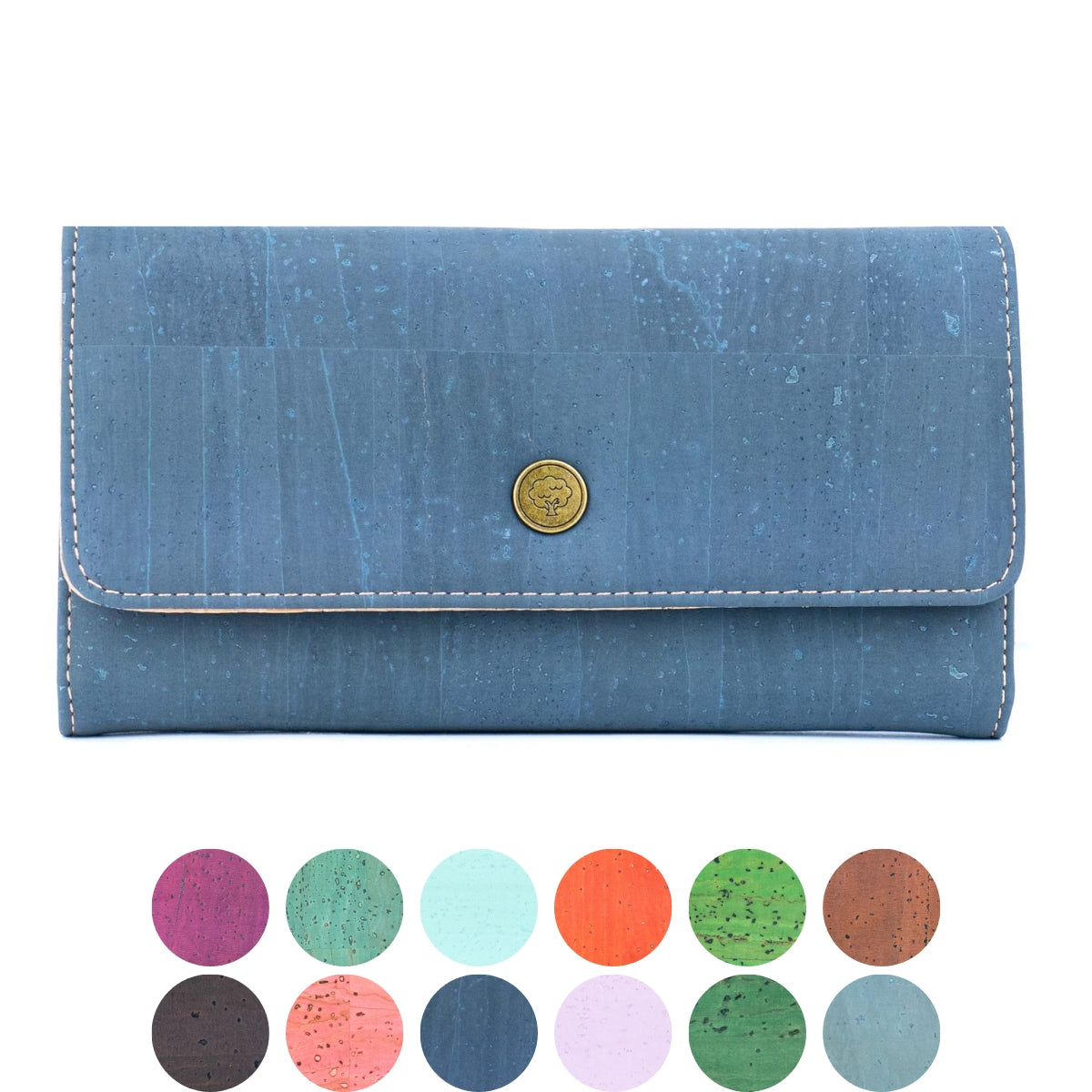 Cartera larga de mujer de corcho natural BAG-2351