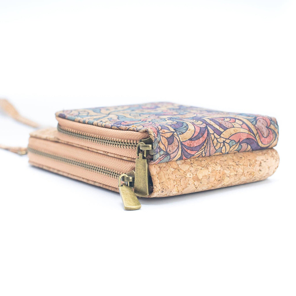 Natural Cork Women's Crossbody Phone Wallet BAGD-2240