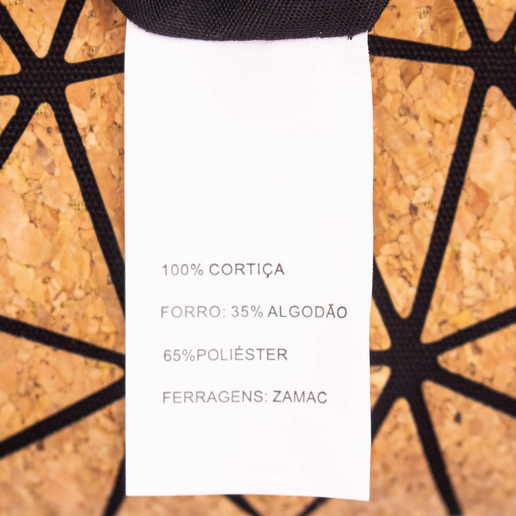 Geometrische Ketten-Umhängetasche aus Kork BAG-2069