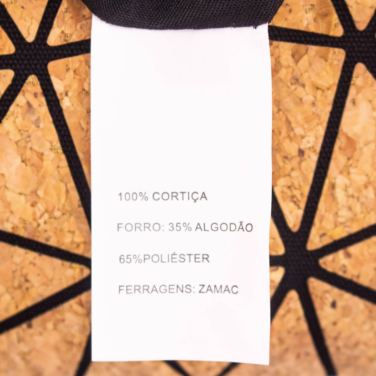 Geometrische Ketten-Umhängetasche aus Kork BAG-2069